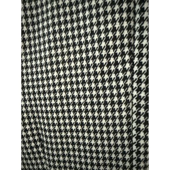 Talbots‎ Tipped Ponte Tie Neck Houndstooth Sheath Dress Black Size 6 - Picture 12 of 12